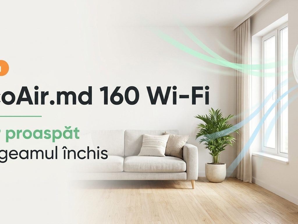 В Ecodom появился рекуператор EcoAir.md 160 Wi-Fi: диаметр 160 мм, сохраняет до 97% тепла, управление со смартфона, фильтры F7 и HEPA опционально.